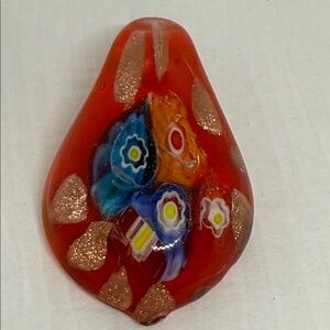 Gorgeous Colorful milfiore style Glass Pendant charm Murano style for necklace